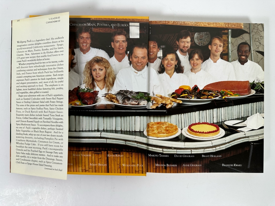 Signed First Edition Cookbook Wolfgang Puck Adventures In The Kitchen Signed By Wolfgang Puck [Photo 2]