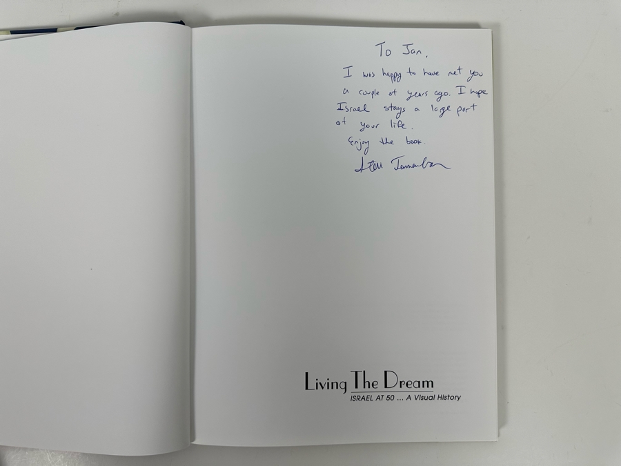 Signed Book Living The Dream: Israel At 50 … A Visual History By Tennenbaum Itai [Photo 3]
