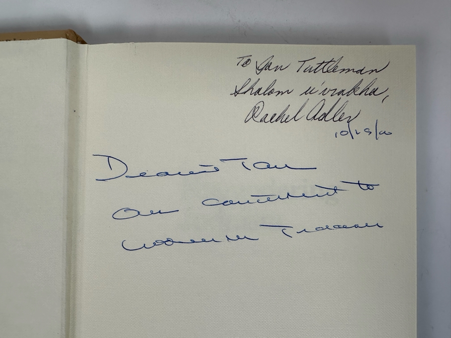 Signed Book Engendering Judaism Signed By Rachel Adler [Photo 3]