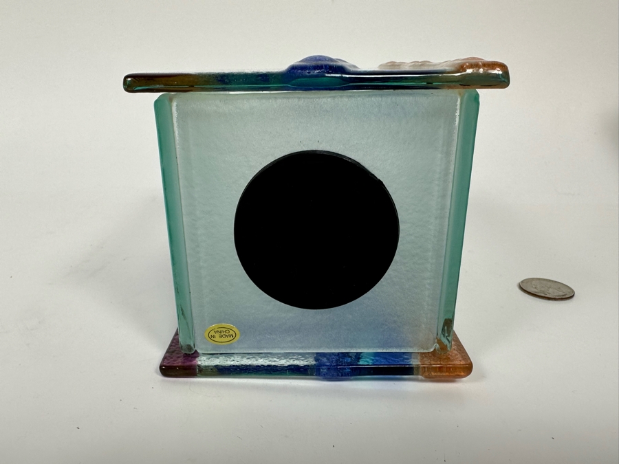 Glass Tzedakah Box 4W X 4D X 6H [Photo 5]