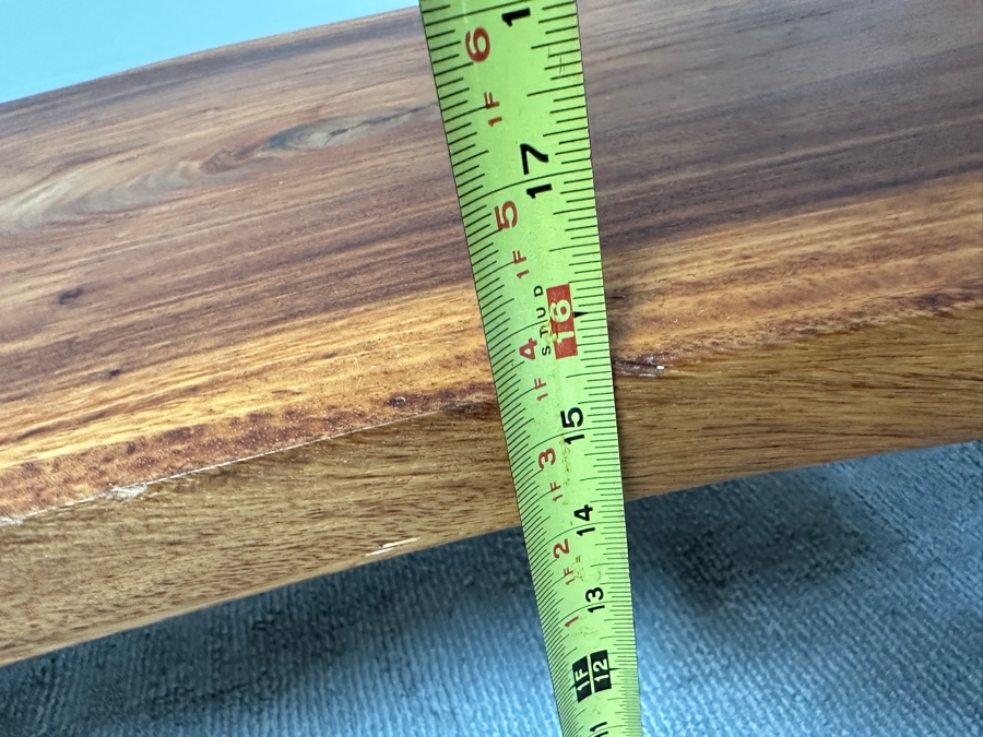 Mid-Century Style Wood Plank Coffee Table With Hairpin Legs 63W X 24D X 16H [Photo 11]