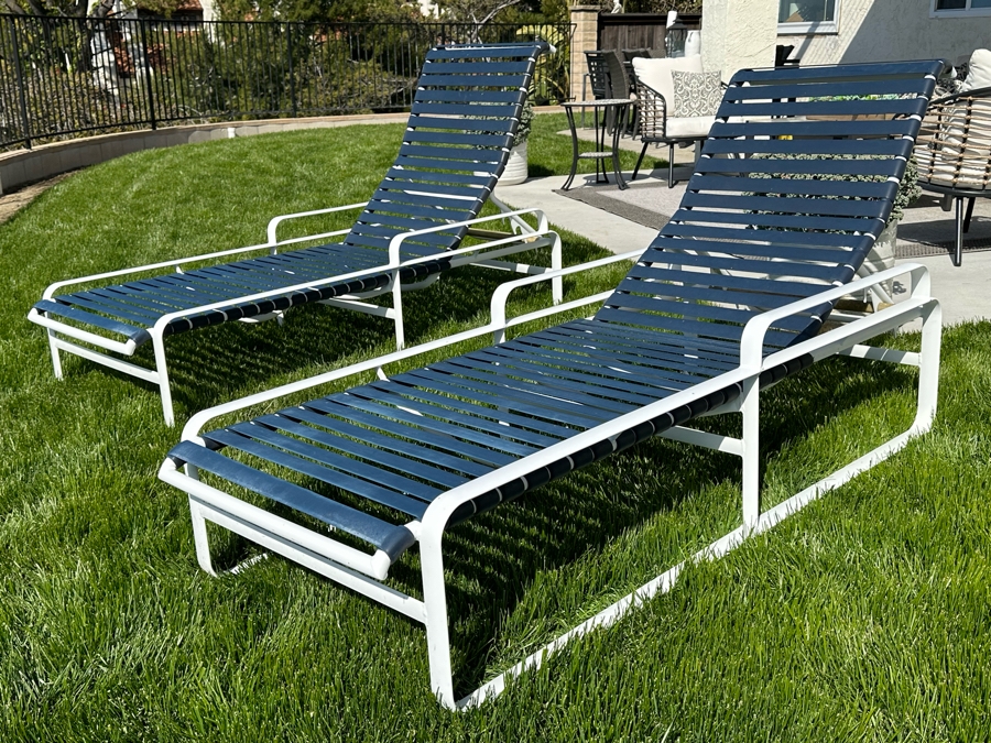 Pair Of Tropitone Outdoor Chaise Lounge Chairs 29W X 80L [Photo 7]