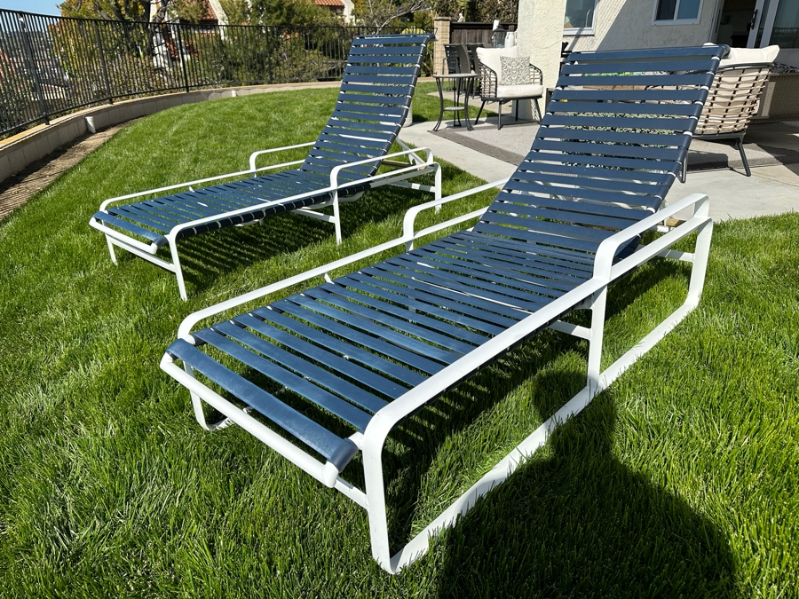 Pair Of Tropitone Outdoor Chaise Lounge Chairs 29W X 80L [Photo 5]