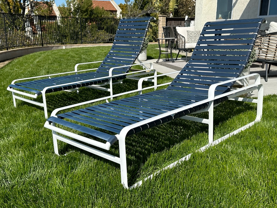 Pair Of Tropitone Outdoor Chaise Lounge Chairs 29W X 80L [Photo 6]