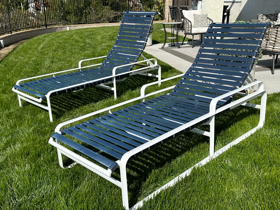 Pair Of Tropitone Outdoor Chaise Lounge Chairs 29W X 80L [Photo 8]