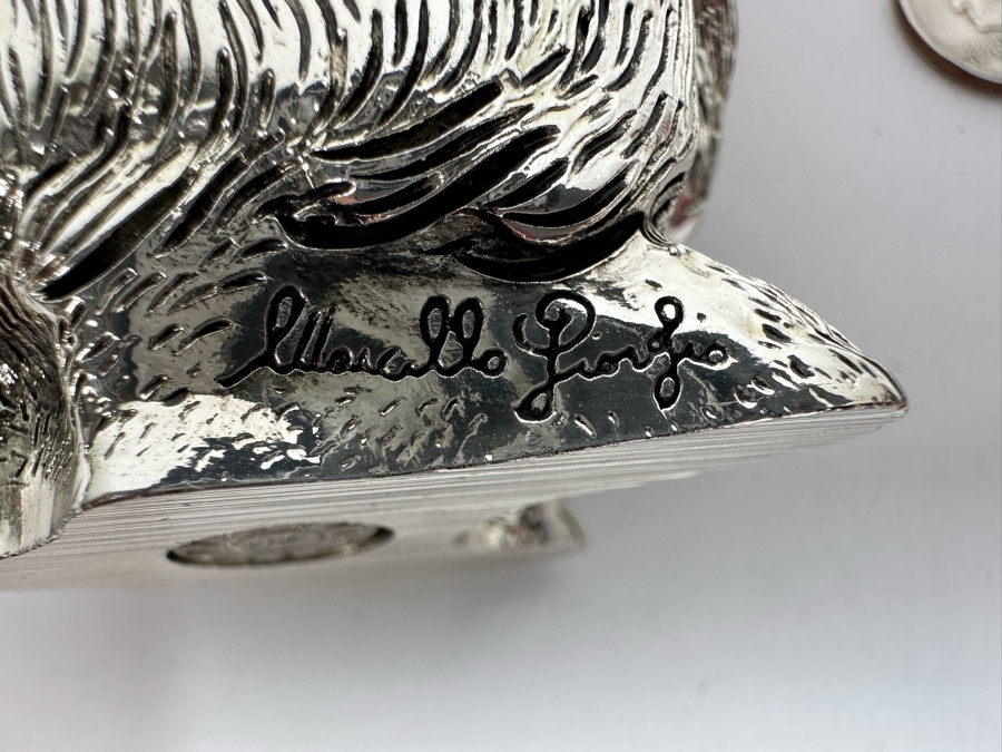 Marcello Giorgio Silver-plate Bunny Figurine 4H [Photo 9]