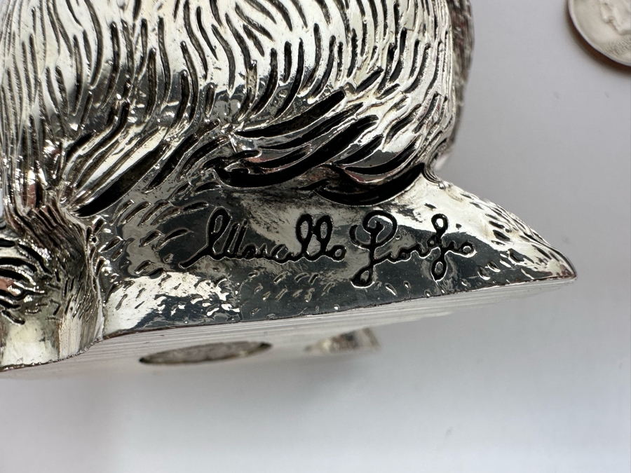 Marcello Giorgio Silver-plate Bunny Figurine 4H [Photo 8]