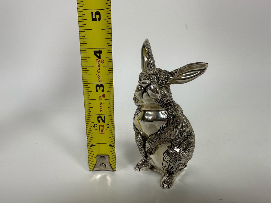 Marcello Giorgio Silver-plate Bunny Figurine 4H [Photo 13]