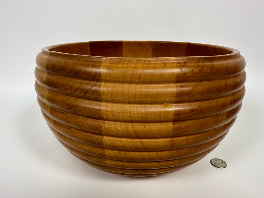 Manzoni Pietro For Vietri Inc 12R X 7H Wood Serving Bowl Handmade In Italy [Photo 6]