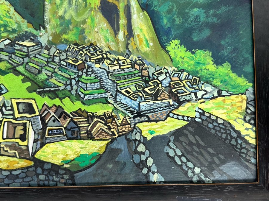 Original Painting Unattributed 15.5 X 11.5 Framed 18.5 X 14 [Photo 6]