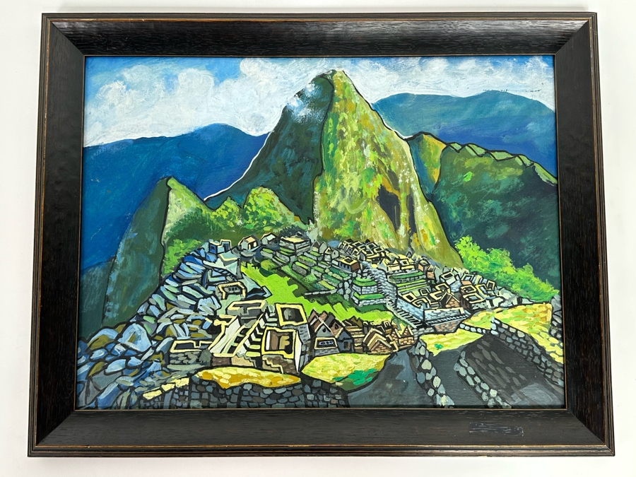 Original Painting Unattributed 15.5 X 11.5 Framed 18.5 X 14 [Photo 3]