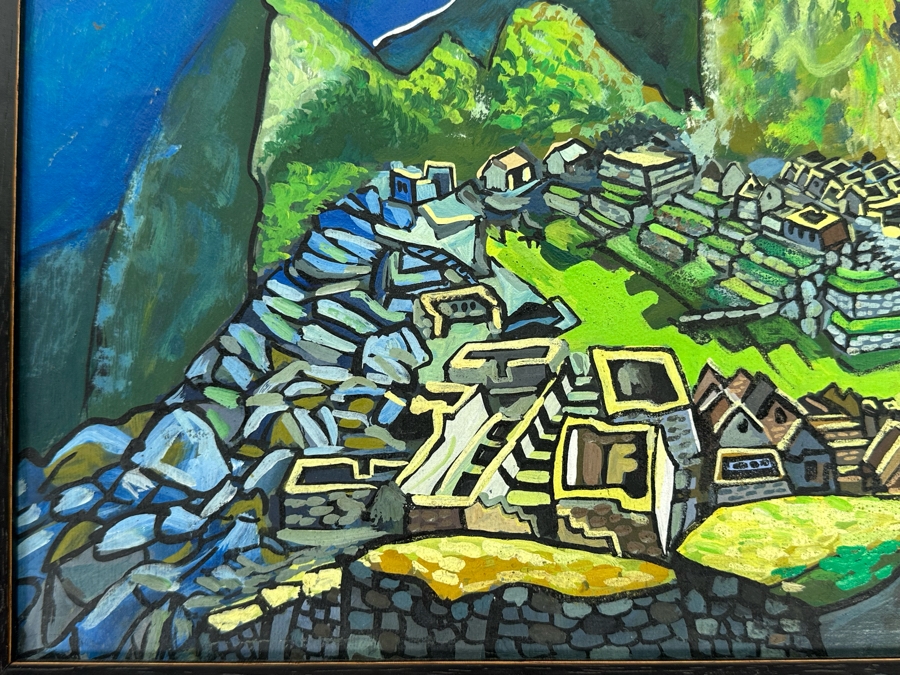 Original Painting Unattributed 15.5 X 11.5 Framed 18.5 X 14 [Photo 5]