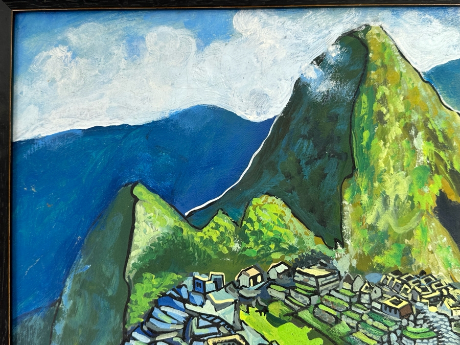 Original Painting Unattributed 15.5 X 11.5 Framed 18.5 X 14 [Photo 8]