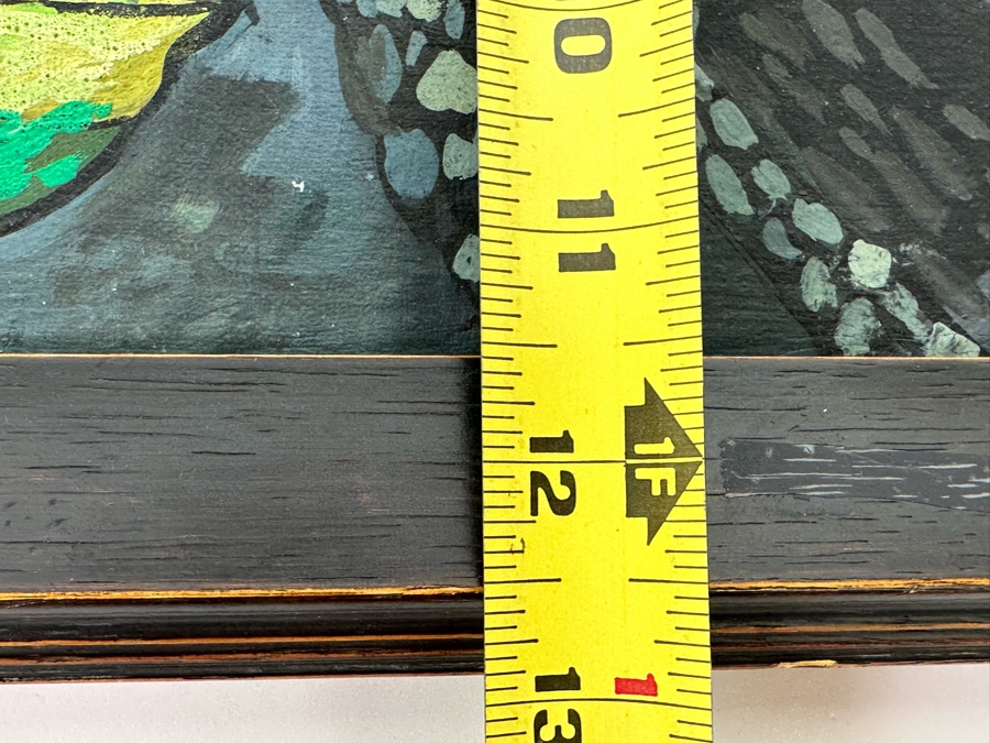 Original Painting Unattributed 15.5 X 11.5 Framed 18.5 X 14 [Photo 10]