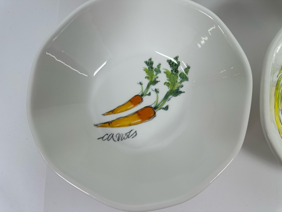 Set Of Six Bowls By Opificio Etico Ceramiche Made In Italy 9W X 2.5H [Photo 6]