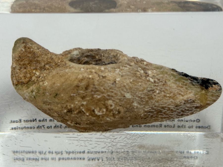 Genuine Ancient Terracotta Oil Lamp Excavated In The Near East Dates To Late Roman And Early Byzantine Periods, 5th To 7th Century 4.5W X 3D X 3H [Photo 9]