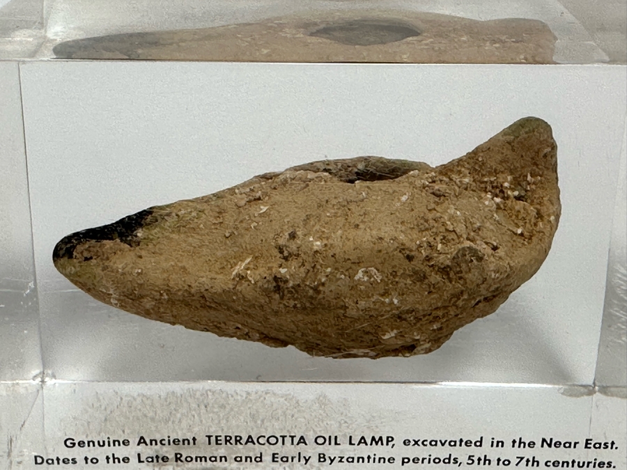Genuine Ancient Terracotta Oil Lamp Excavated In The Near East Dates To Late Roman And Early Byzantine Periods, 5th To 7th Century 4.5W X 3D X 3H [Photo 6]