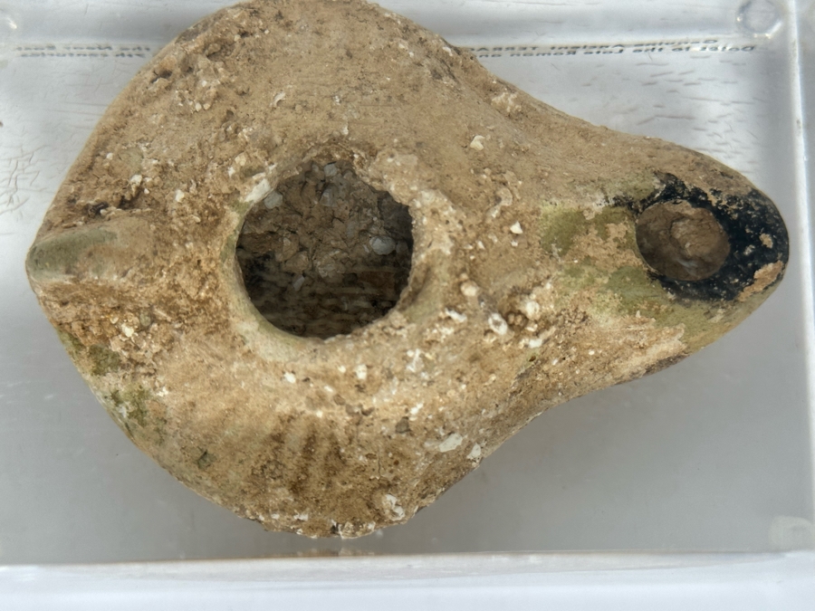 Genuine Ancient Terracotta Oil Lamp Excavated In The Near East Dates To Late Roman And Early Byzantine Periods, 5th To 7th Century 4.5W X 3D X 3H [Photo 10]
