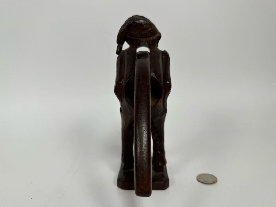 Wooden Carved Figural Man Nutcracker 7.5H