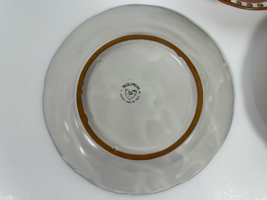 Set Of 3 Solimene Vietri Plates Made In Italy 10R [Photo 6]