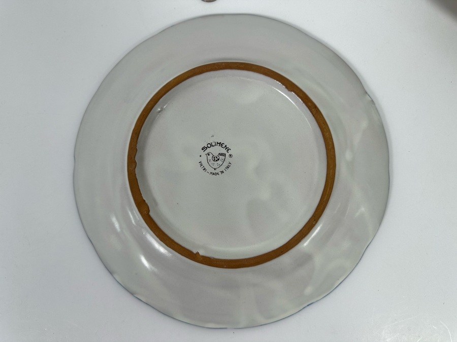 Set Of 3 Solimene Vietri Plates Made In Italy 10R [Photo 8]