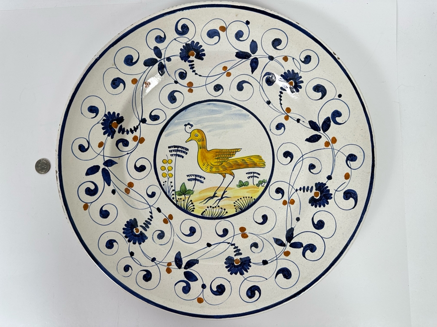 Uccello Charger Plate Made In Italy 17.5R [Photo 2]