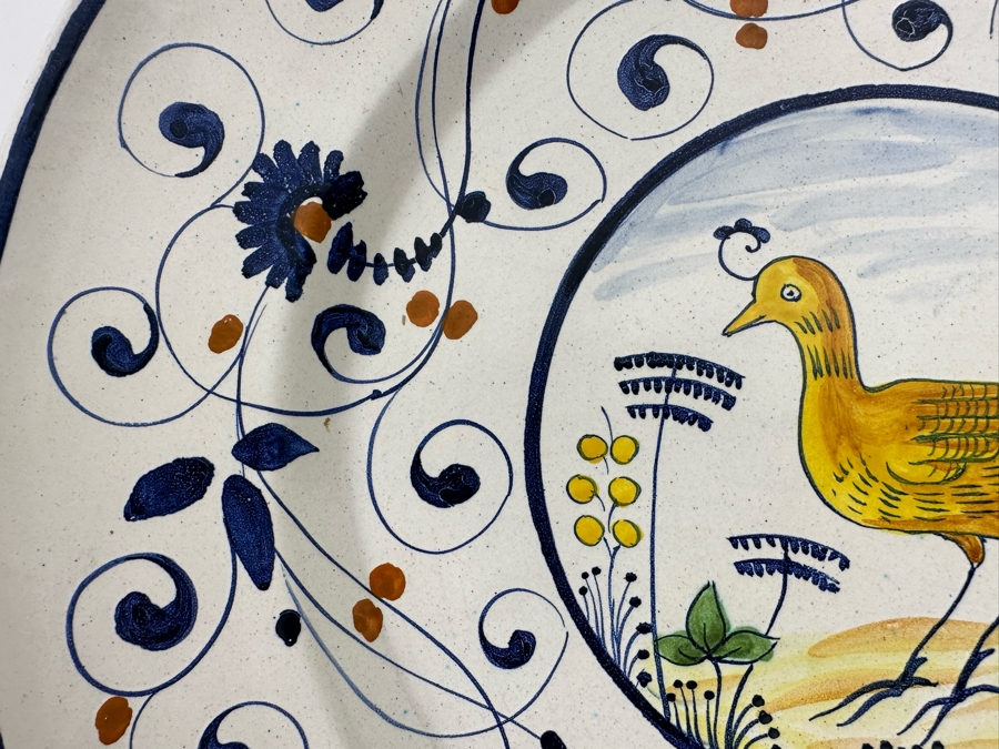 Uccello Charger Plate Made In Italy 17.5R [Photo 4]