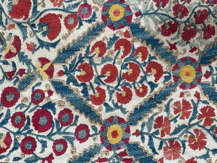 Vintage Suzani From Bukhara, Uzbekistan Textile 41.5 X 31 [Photo 6]