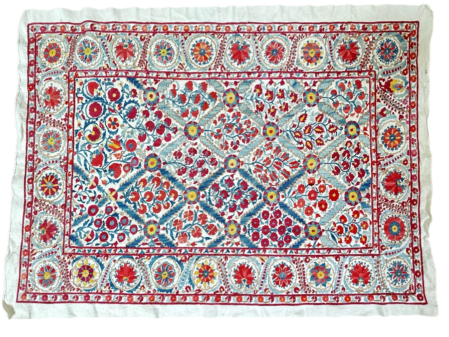 Vintage Suzani From Bukhara, Uzbekistan Textile 41.5 X 31 [Photo 1]