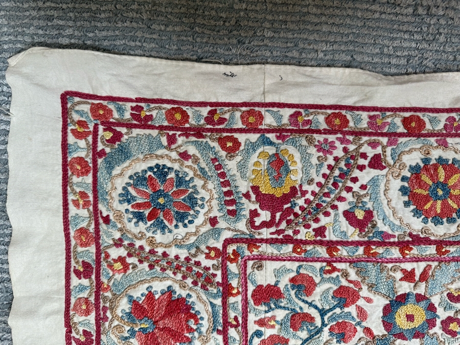 Vintage Suzani From Bukhara, Uzbekistan Textile 41.5 X 31 [Photo 7]
