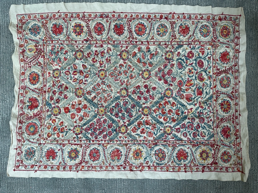 Vintage Suzani From Bukhara, Uzbekistan Textile 41.5 X 31 [Photo 11]