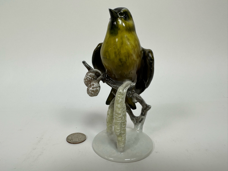 Rosenthal Germany Zeisig Bird Porcelain Figurine Greenfinch 5H [Photo 7]