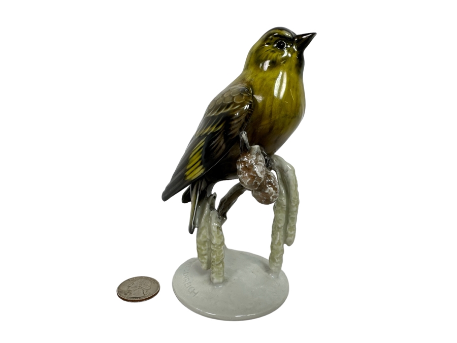 Rosenthal Germany Zeisig Bird Porcelain Figurine Greenfinch 5H [Photo 1]