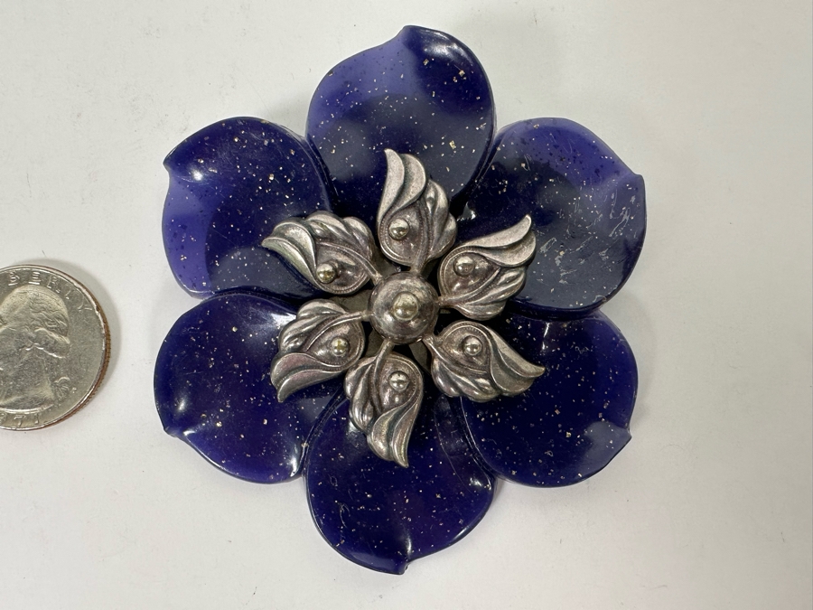 Vintage Joseff Of Hollywood Brooch Pin 2.75W [Photo 7]