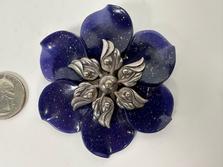 Vintage Joseff Of Hollywood Brooch Pin 2.75W [Photo 4]