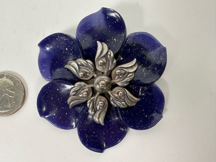 Vintage Joseff Of Hollywood Brooch Pin 2.75W [Photo 3]