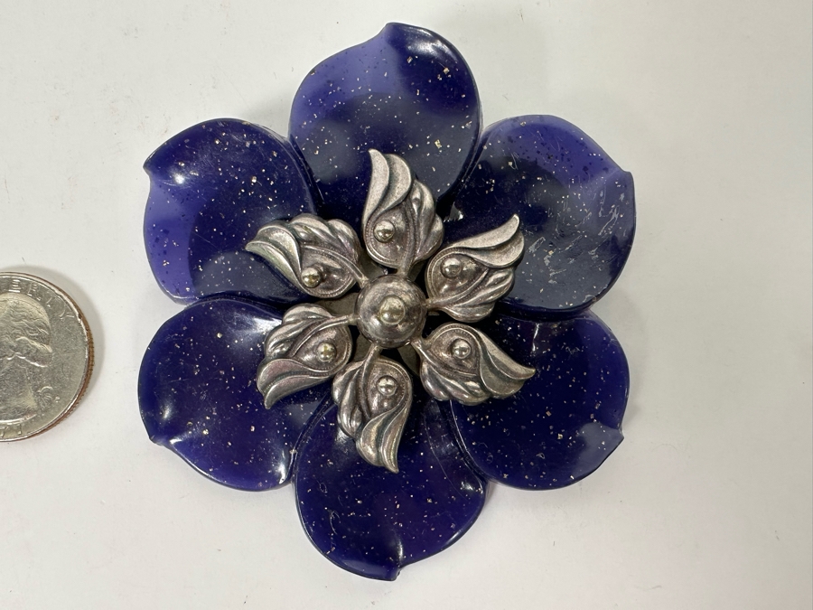 Vintage Joseff Of Hollywood Brooch Pin 2.75W [Photo 5]