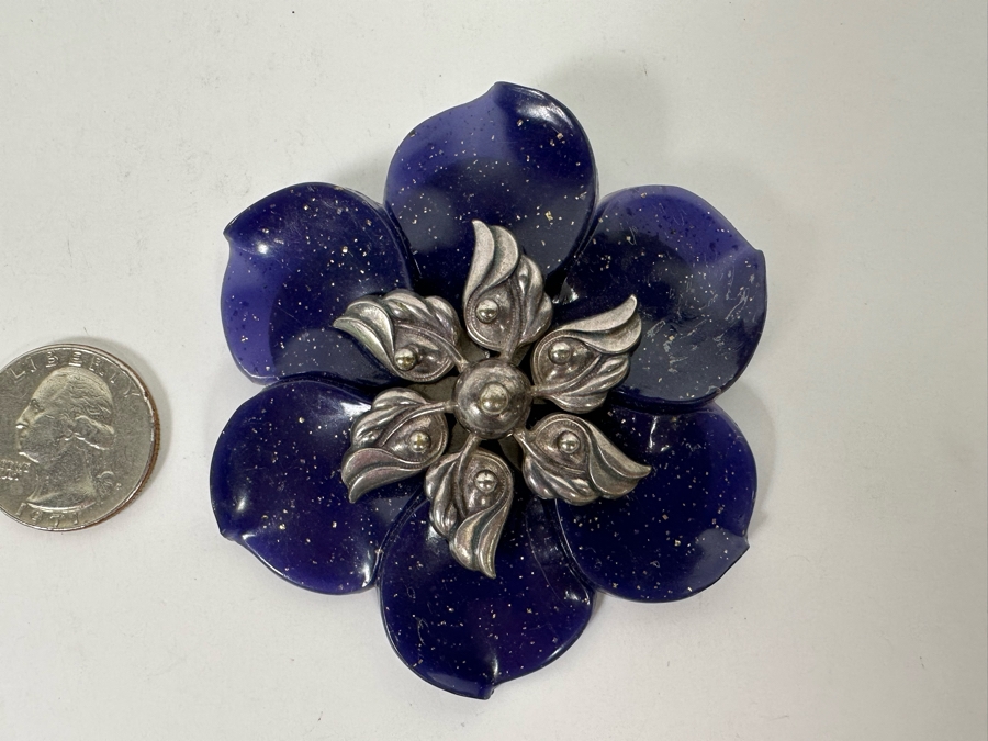 Vintage Joseff Of Hollywood Brooch Pin 2.75W [Photo 6]