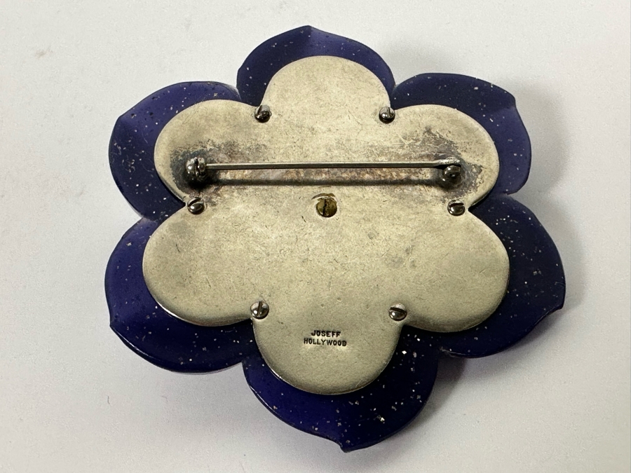 Vintage Joseff Of Hollywood Brooch Pin 2.75W [Photo 8]