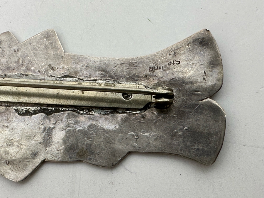 Sterling Silver Pins Brooches And Pendants 43g TW [Photo 12]