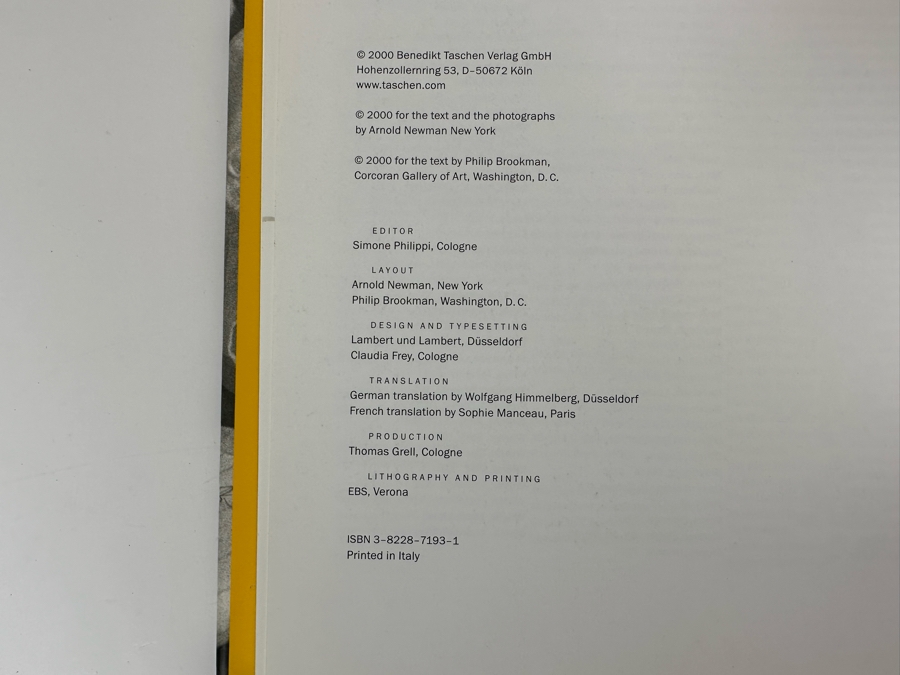 First Edition Arnold Newman Environmental Portraits Photography Hardcover Book [Photo 6]