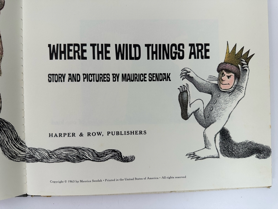 Where The Wild Things Are Book By Maurice Sendak Trade Edition ISBN 0-06-025520-X [Photo 7]