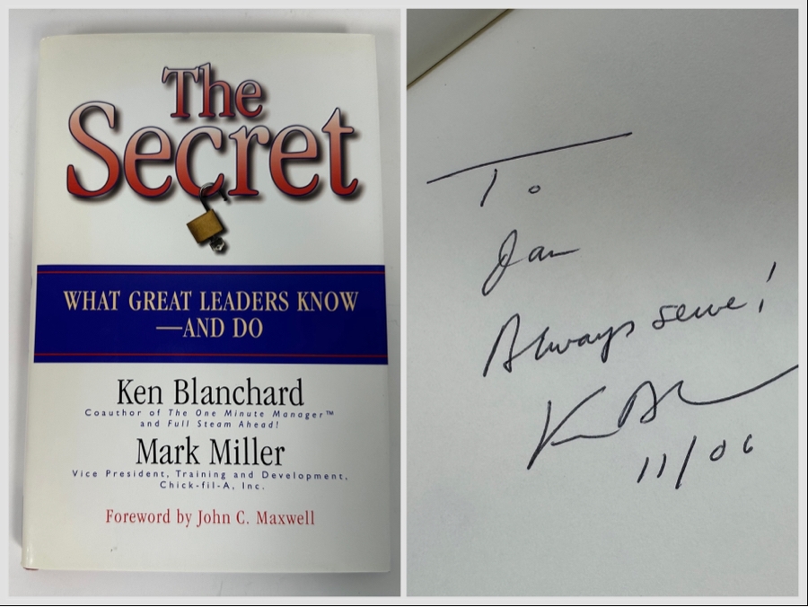 Signed Book The Secret By Ken Blanchard [Photo 1]