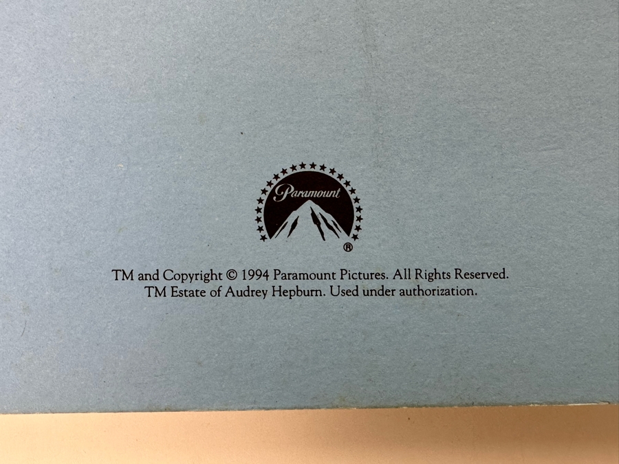 1994 Reprint Script Of Breakfast At Tiffany’s Audrey Hepburn [Photo 6]