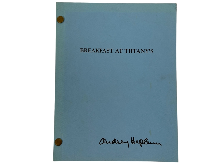 1994 Reprint Script Of Breakfast At Tiffany’s Audrey Hepburn