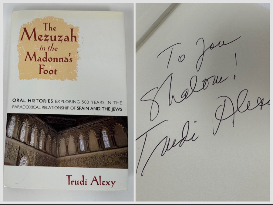 Signed Book The Mezuzah In The Madonna’s Foot Signed By Trudi Alexy [Photo 1]