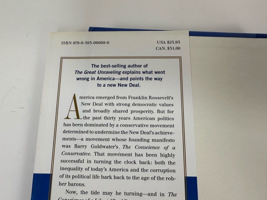 Signed Book The Conscience Of A Liberal Signed By Paul Krugman [Photo 4]