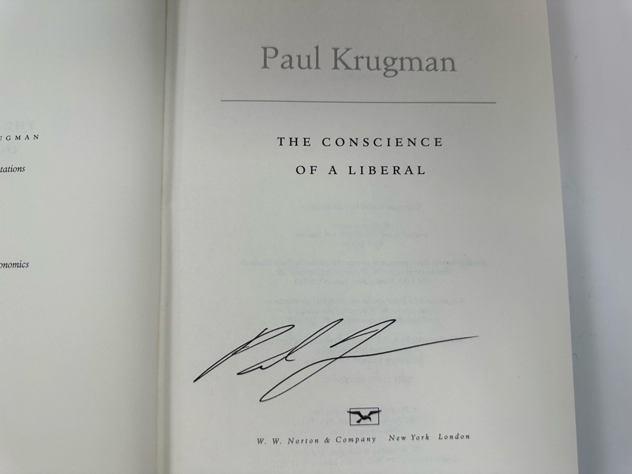 Signed Book The Conscience Of A Liberal Signed By Paul Krugman [Photo 6]
