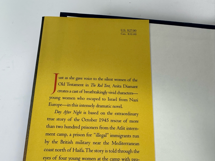 Signed Book Day After Night Signed By Anita Diamant [Photo 3]