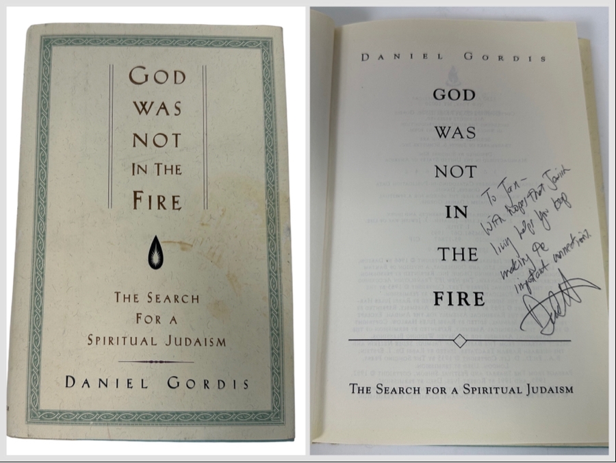 Signed Book God Was Not In The Fire The Search For A Spiritual Judaism Signed By Daniel Gordis [Photo 1]